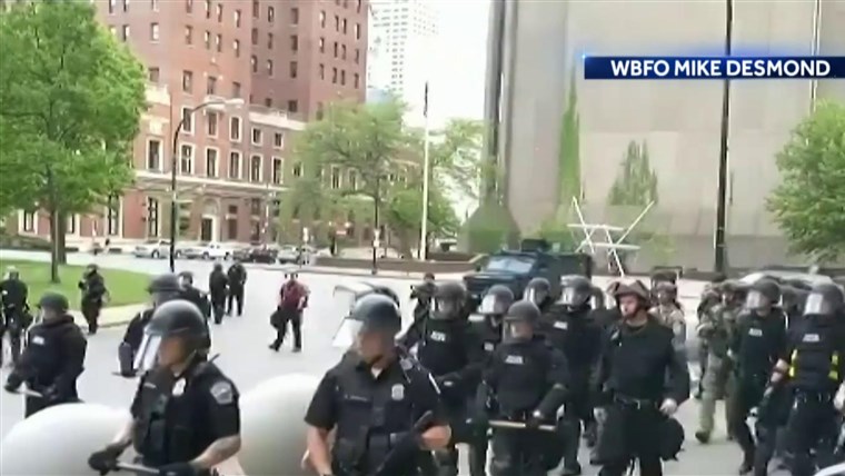 Man, 75, shoved to ground by Buffalo police during protest
released from hospital 1