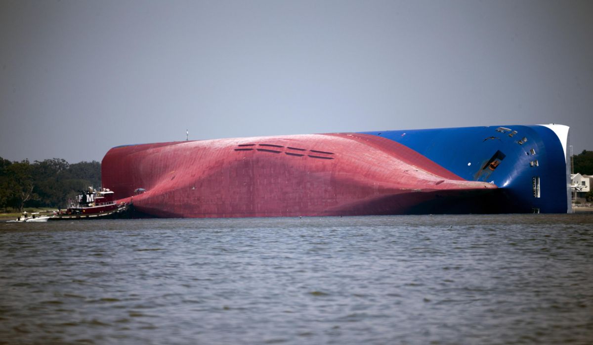 Coronavirus infections delay removal of capsized cargo
ship 1