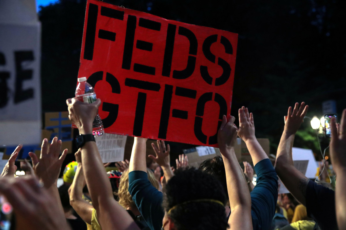 22 people facing federal charges in connection with Portland
protests 1