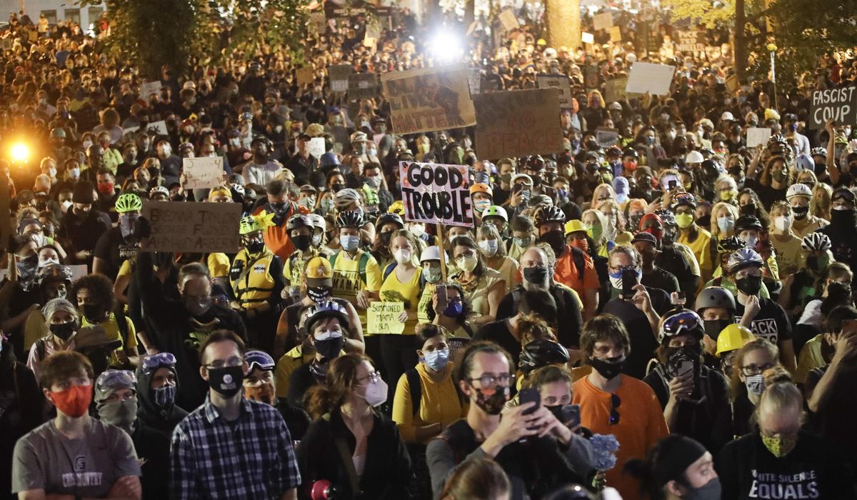 2 arrests after gunfire report near Portland protest
site 1