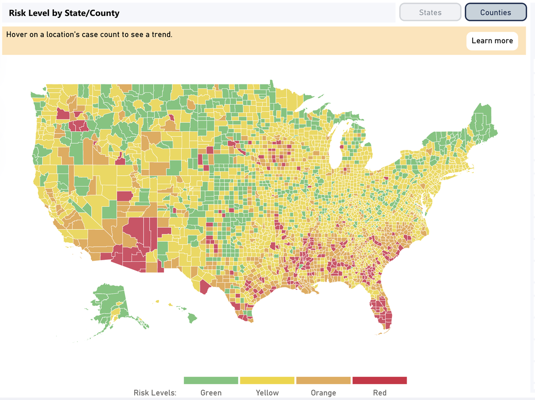 Green, Yellow, Orange or Red? This New Tool Shows COVID-19
Risk In Your County 1