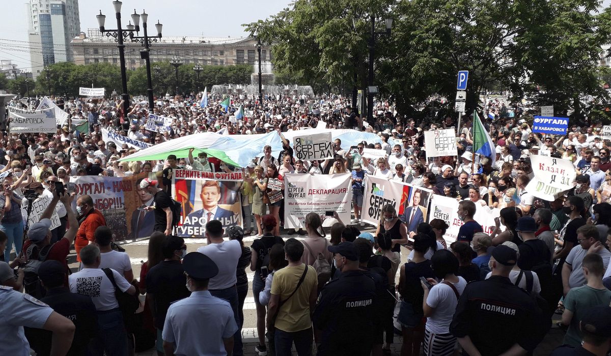Mass protests rock Russian Far East city again 1