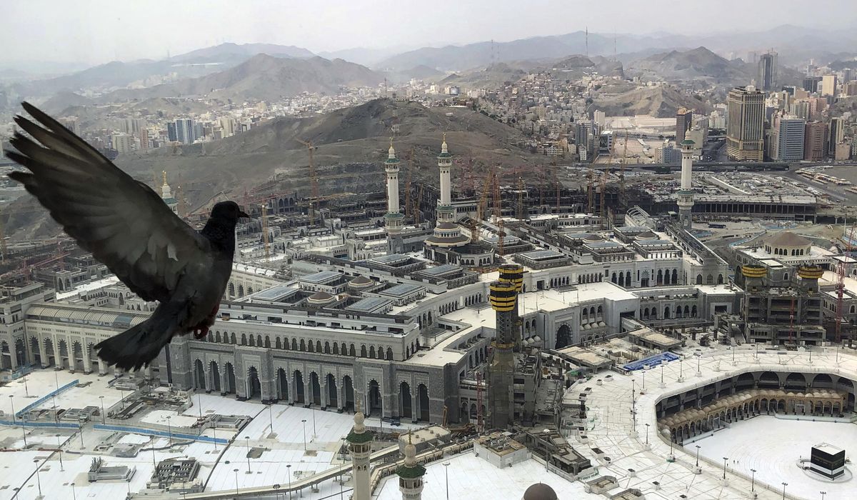 Pilgrims pray on peak day of hajj in shadow of
coronavirus 1