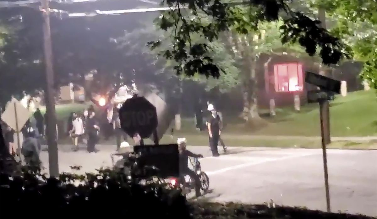 Georgia State Patrol headquarters damaged in Atlanta
protests 1