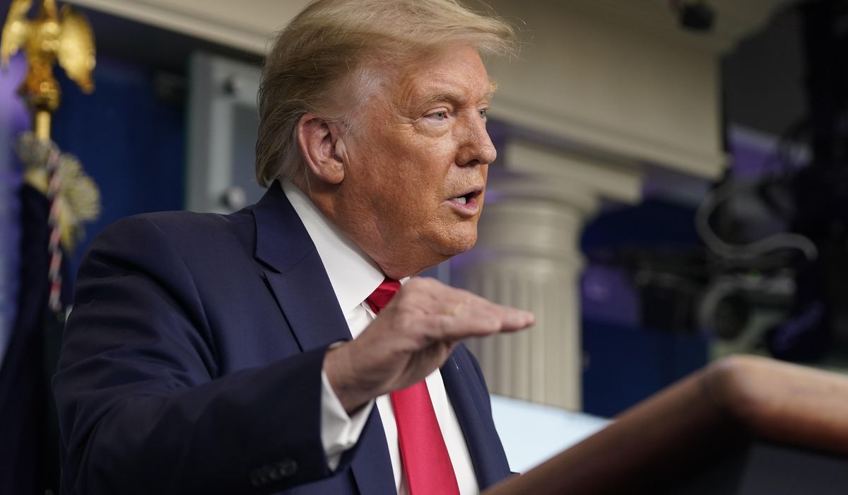 In shift, Trump says some schools may need to delay
opening 1