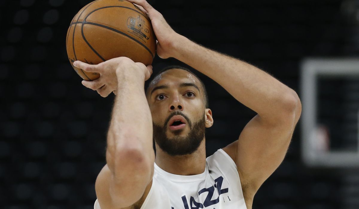 Coronavirus behind him, Utah's Rudy Gobert looking
forward 1 Coronavirus behind him, Utah's Rudy Gobert looking
forward 1