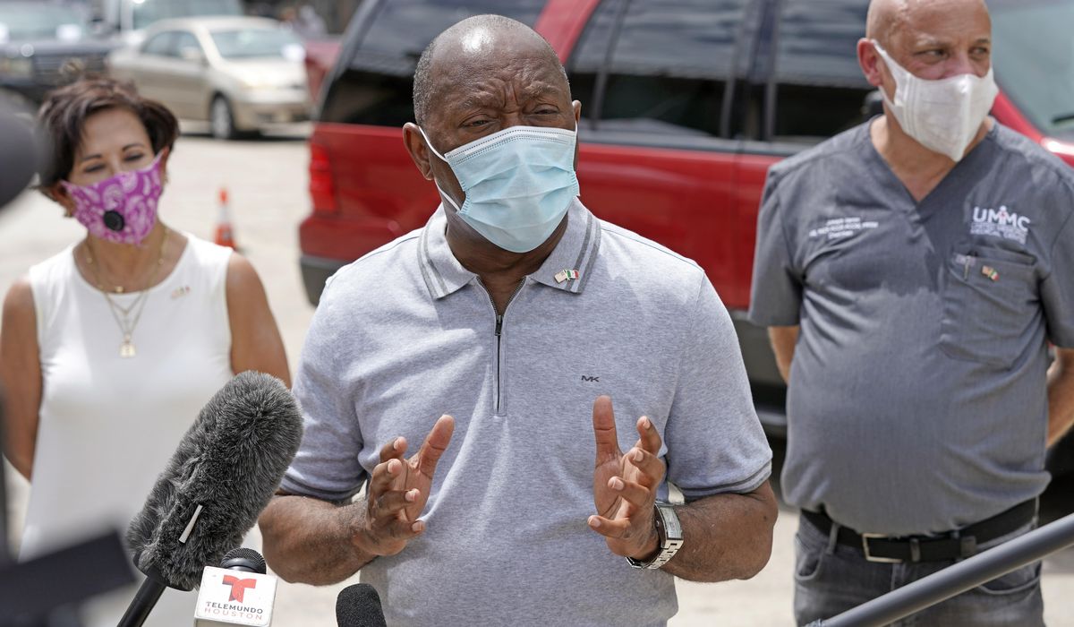 Houston leaders call for city lockdown amid virus case
surge 1