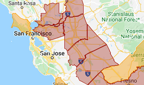 Map: California coronavirus watch list adds 5
counties 1