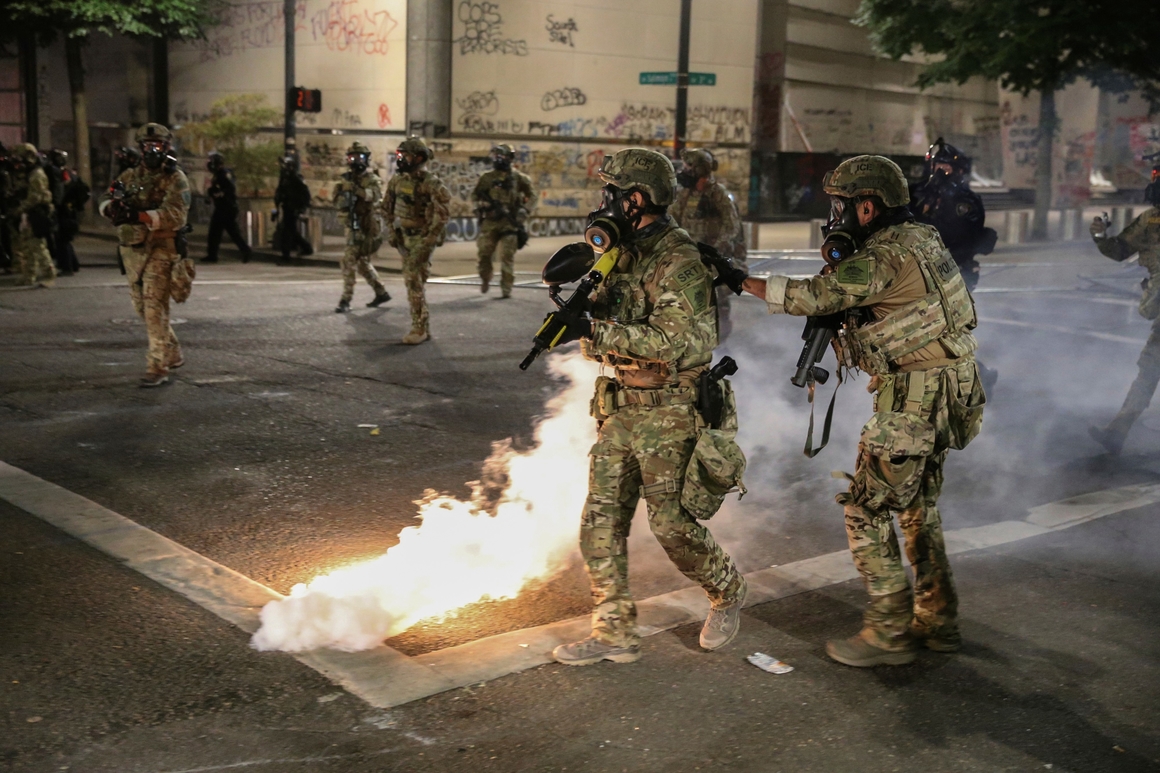 Police call Portland protest a riot 1