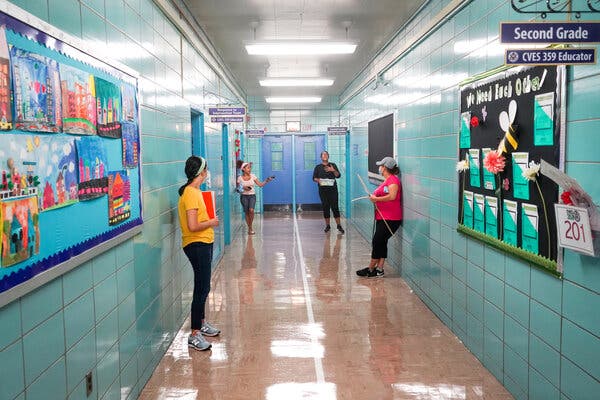 N.Y.C. Schools Are Set to Open in a Month. Principals Fear
That’s Too Soon. 1