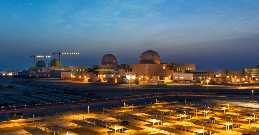 U.A.E. Becomes First Arab Nation to Open a Nuclear Power
Plant 1