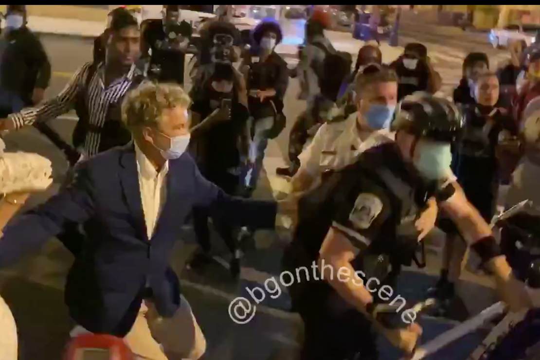 Senator Rand Paul and Others Attacked by Rioters After Trump
RNC Speech 1