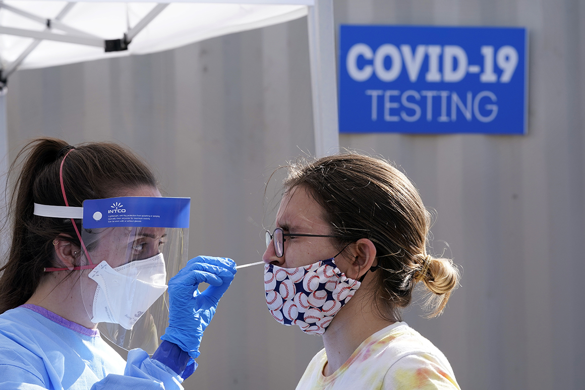 Falling Covid-19 cases create opportunity and peril for
Trump 1