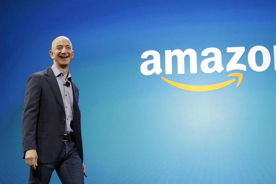 Protesters with Fake(?) Guillotine Demand Money from Jeff
Bezos 1