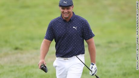 Bryson DeChambeau snaps driver during PGA Championship
opening round 1
