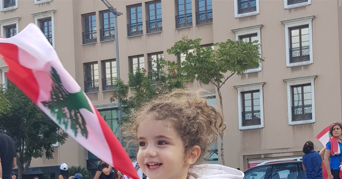 Girl who died in Beirut blast becomes symbol of
anti-government protest 1