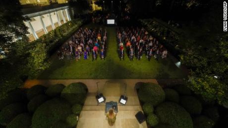 Melania Trump Rose Garden speech attendees not required to
get coronavirus tests 1