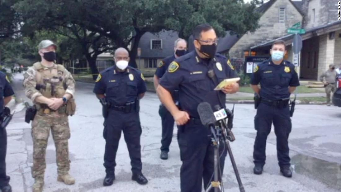 Houston police fatally shoot man who opened fire on motorist
and officers 1