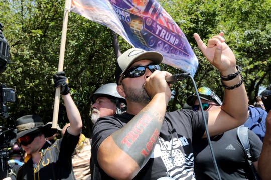 What is the right-wing group Patriot Prayer linked to
Portland confrontations and who is Joey Gibson? 1