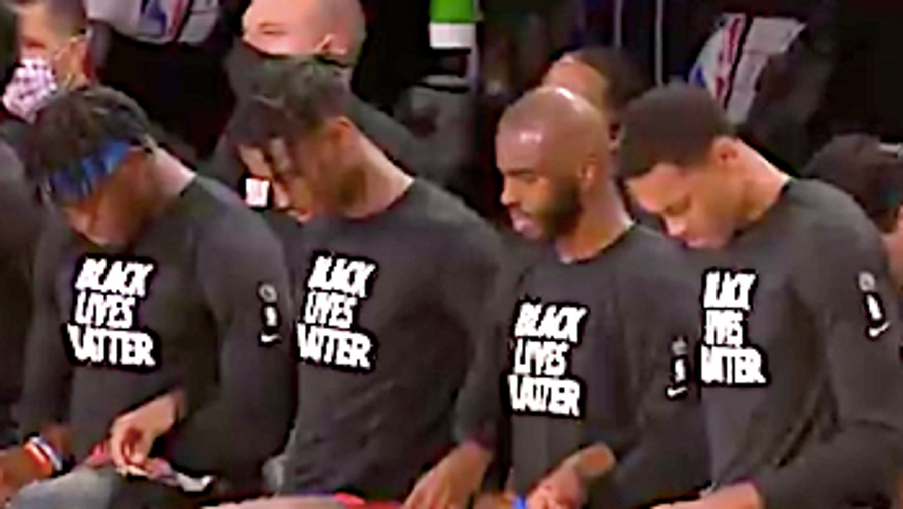 NBA Players Kneel After Lawmaker Threatens Oklahoma Team’s
Tax Benefits Over Protest 1