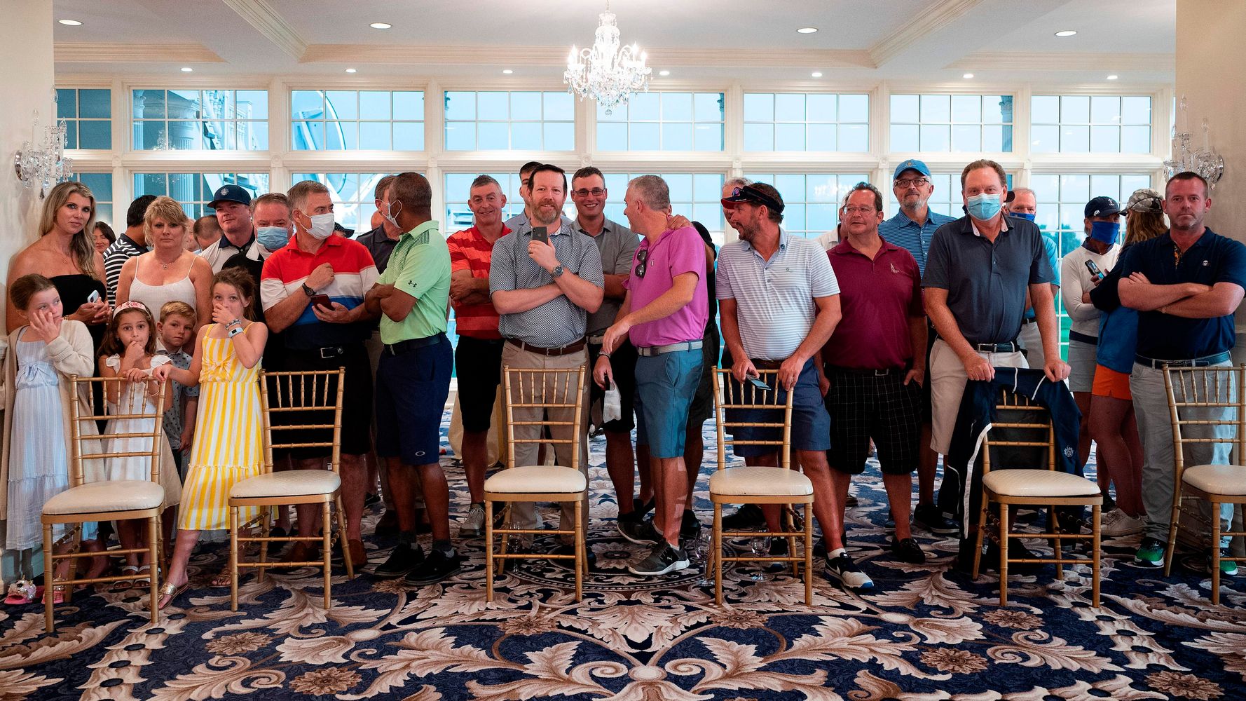 Trump Calls Maskless Country Club Audience At Press
Conference A ‘Peaceful Protest’ 1