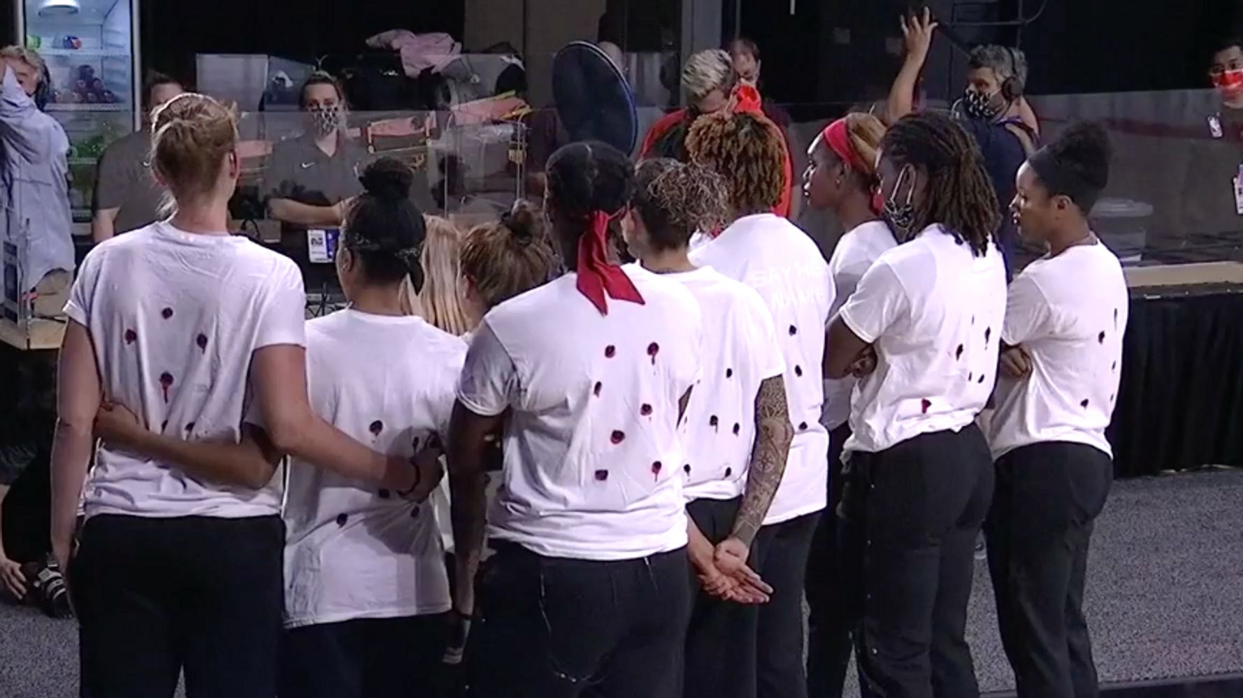 WNBA Players Wear Shirts With ‘Bullet Holes,’ Games
Cancelled In Protest 1