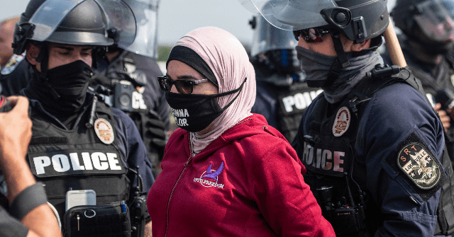 Anti-Israel Linda Sarsour Arrested at Louisville
Protest 1
