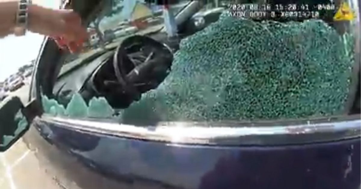 Body cam captures police officer rescuing unresponsive puppy
from hot vehicle 1