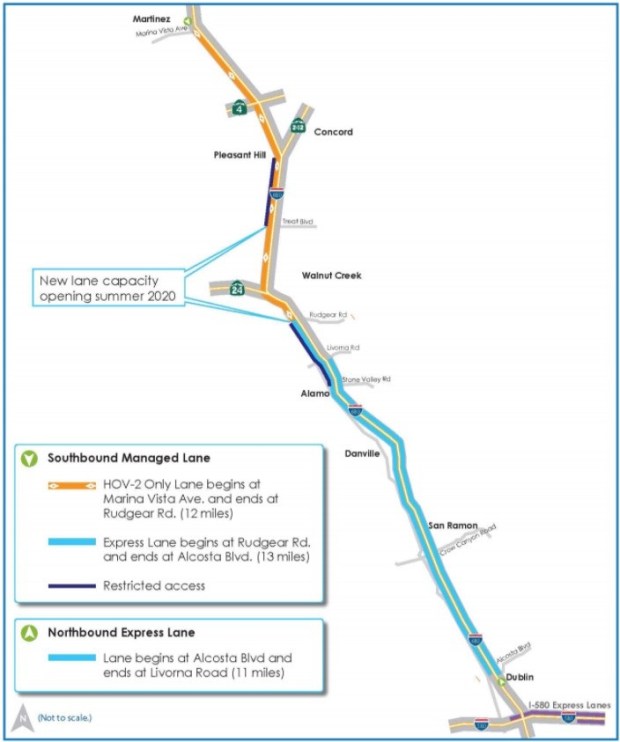 Final stretch of 25-mile carpool lane to open on Interstate
680 1