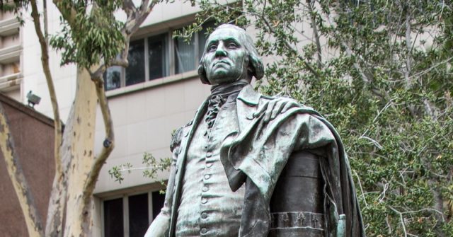 WATCH: Rioters Tear Down George Washington Statue at L.A.
City Hall 1