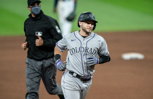 Rockies keep win train rolling behind Antonio Senzatela,
trio of late-game homers in series opener in Seattle 1
