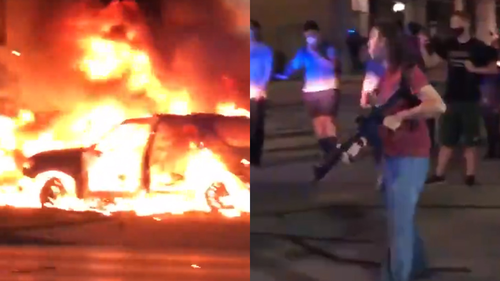 Kenosha rioters wield rifles against Sheriff’s Dept. vehicle
in latest escalation that shows Leftists are actively trying to
spark CIVIL WAR 1
