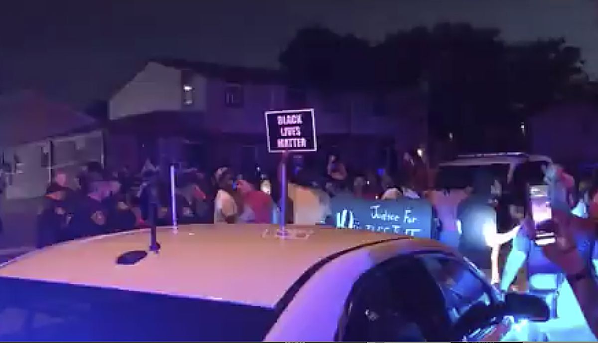 Protests erupt in Wisconsin after video shows police
shooting Black man 7 times in broad daylight 1 Protests erupt in Wisconsin after video shows police
shooting Black man 7 times in broad daylight 1