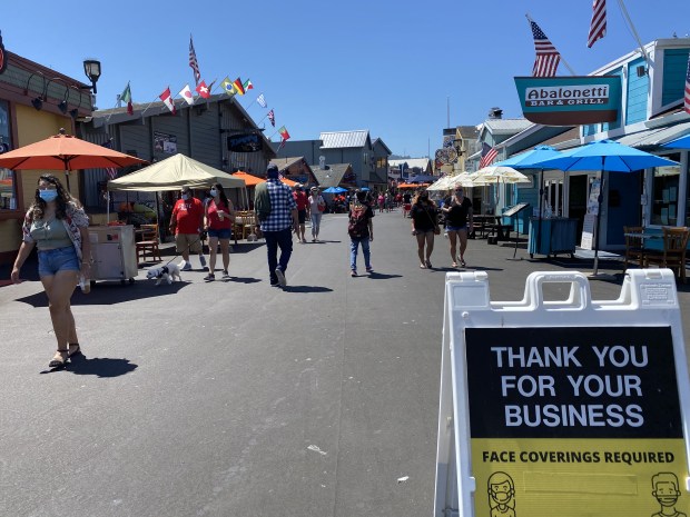 Coronavirus: Monterey looks for ways to control crowding on
Fisherman’s Wharf 1