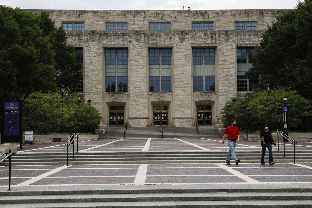 Northwestern University announces it won’t have freshmen and
sophomores on campus and will close fraternity and sorority houses
because of COVID-19 1 Northwestern University announces it won’t have freshmen and
sophomores on campus and will close fraternity and sorority houses
because of COVID-19 1