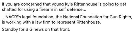 No Compromise Gun Organization Vows to Provide Legal Aid to
Patriot Kyle Rittenhouse 1