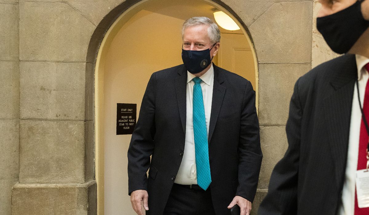 Mark Meadows 'not optimistic' on coronavirus relief deal any
time soon 1