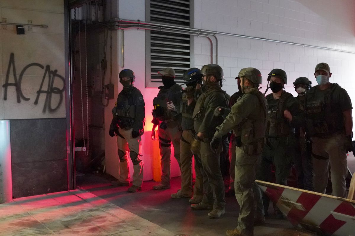 Portland protests turn peaceful as federal agents
withdraw 1