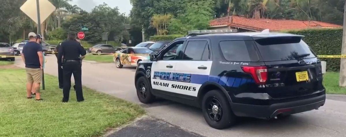 Wife of Miami police officer dies after becoming trapped
behind cage in his department-issued SUV 1 Wife of Miami police officer dies after becoming trapped
behind cage in his department-issued SUV 1
