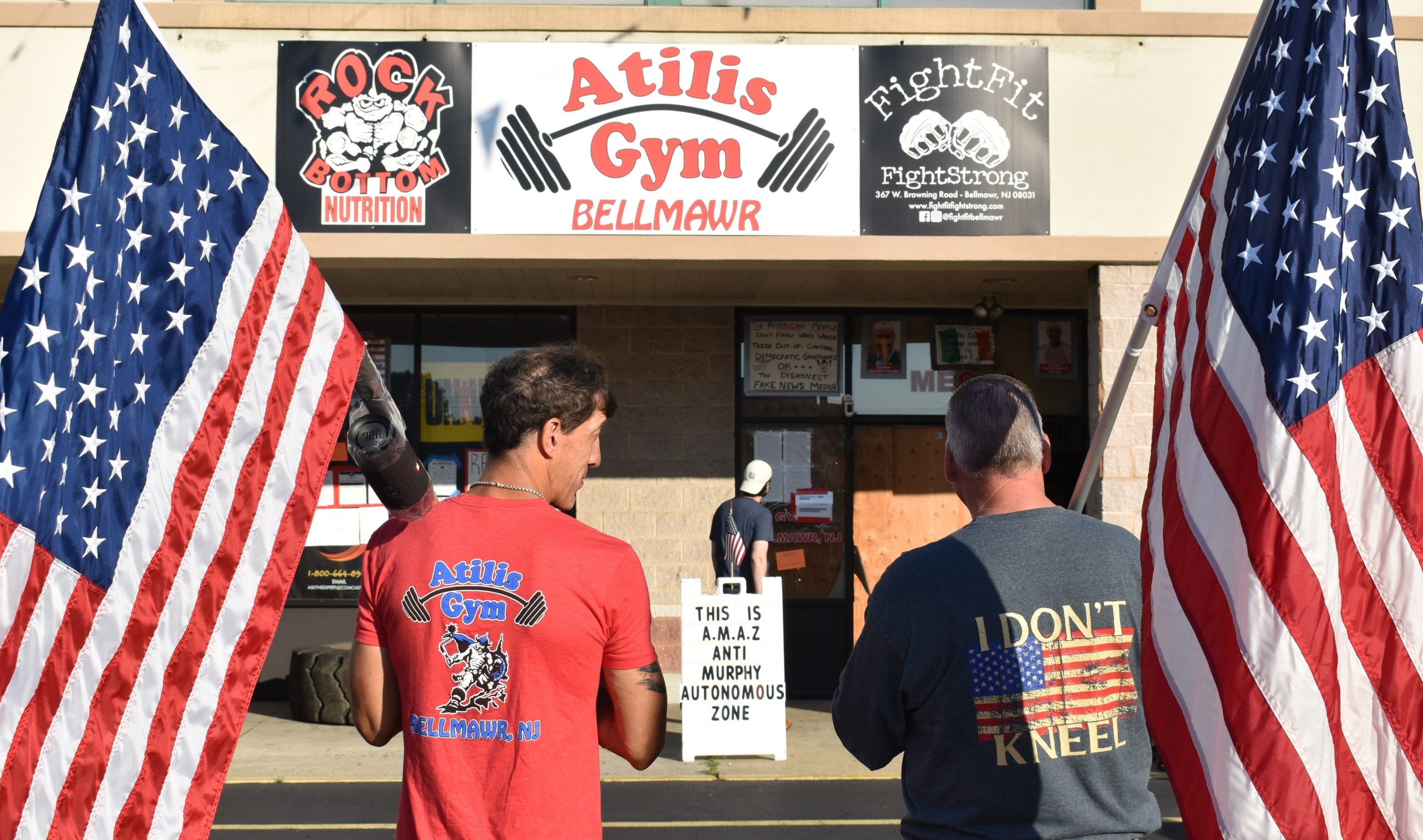 New Jersey gym owners defy pandemic orders, break into
business closed by state and reopen 1 New Jersey gym owners defy pandemic orders, break into
business closed by state and reopen 1