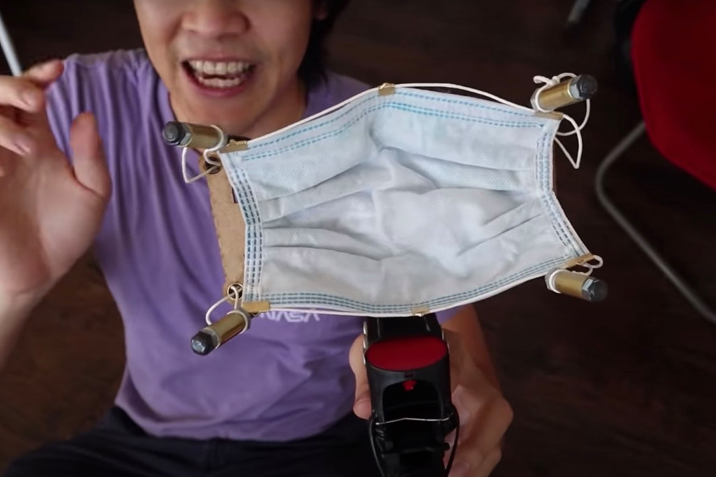 YouTuber creates mask-shooting gun invention to target
COVID-19 anti-maskers 1