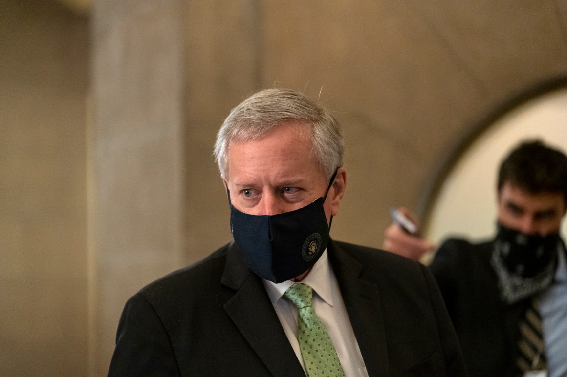 Mark Meadows predicts no Covid-19 relief bill until after
September 1