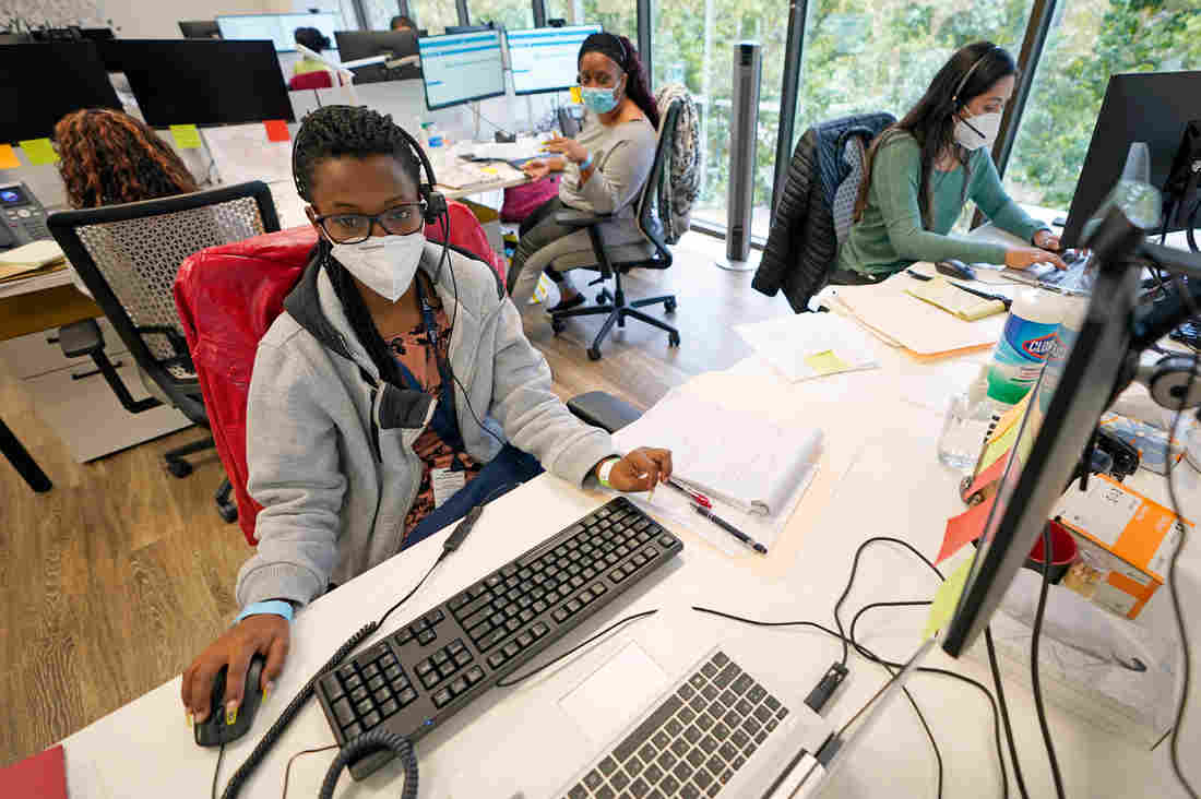 Coronavirus Cases Are Surging. The Contact Tracing Workforce
Is Not 1