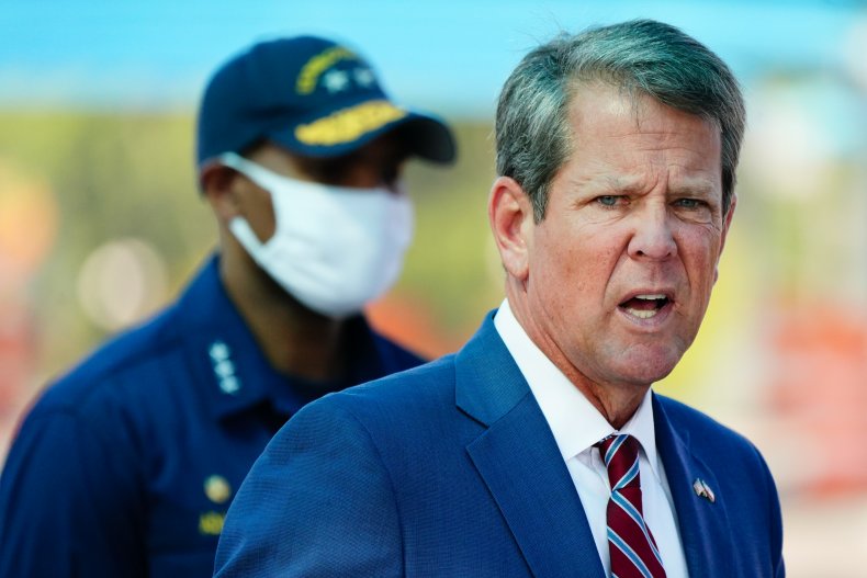 Georgia COVID-19 Outbreak 'Expanding' as Gov. Kemp Doubles
Down Against Mask Mandate 1
