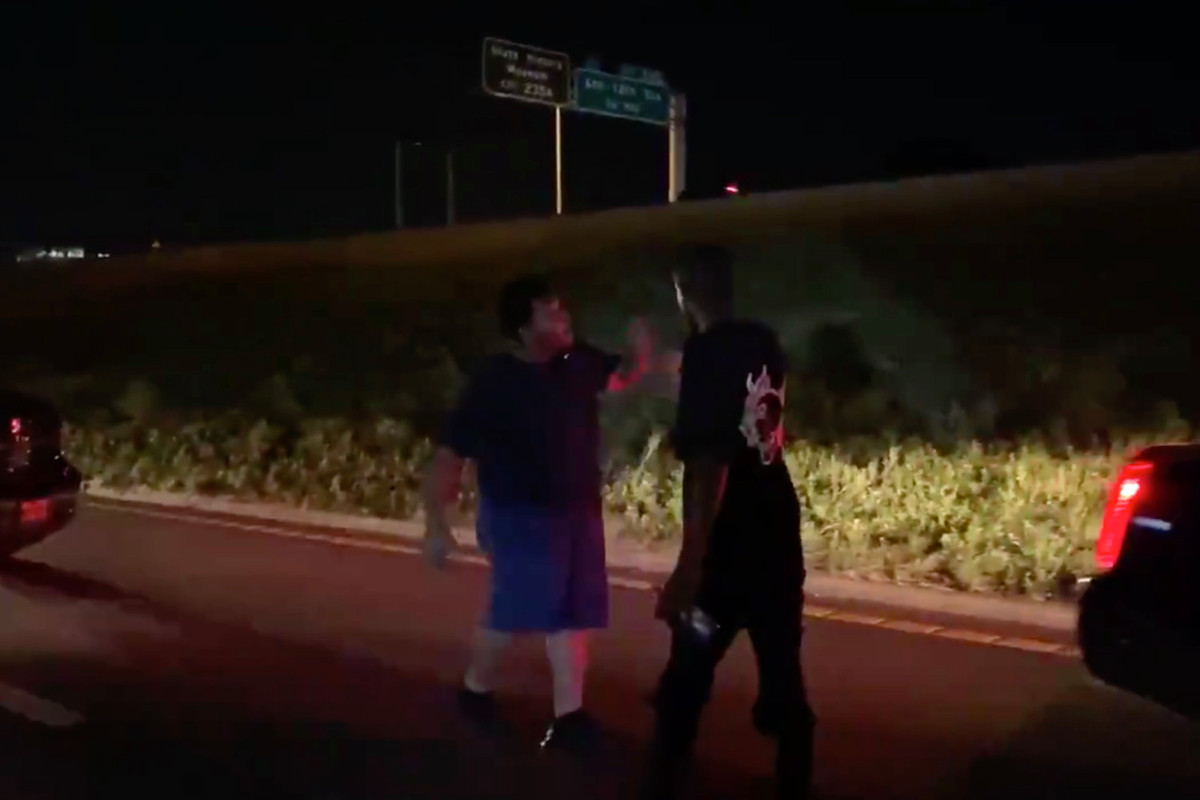 Black driver yells at Black Lives Matter protesters blocking
Texas highway 1