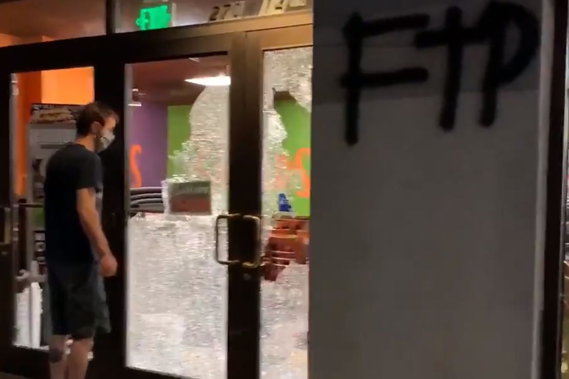 Rioters Hit Denver, Smash Family-Owned Sandwich Shop 1