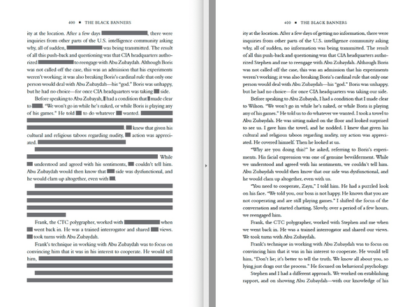C.I.A. Uncensors Memoir of F.B.I. Agent Who Protested
Torture of Terrorists 1