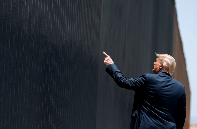 Trump Claims Border Wall is Helping Stop Spread of COVID-19
from Mexican city in 'South America' 1