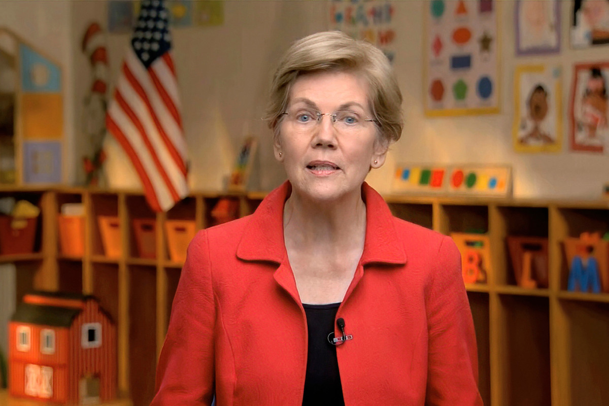 Elizabeth Warren casts election as COVID-19 reckoning in
2020 DNC remarks 1