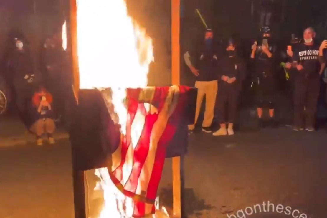 Portland's Latest Flag-Burning Riot Mixes Up Its
Metaphors 1